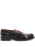 college leather loafers - Black