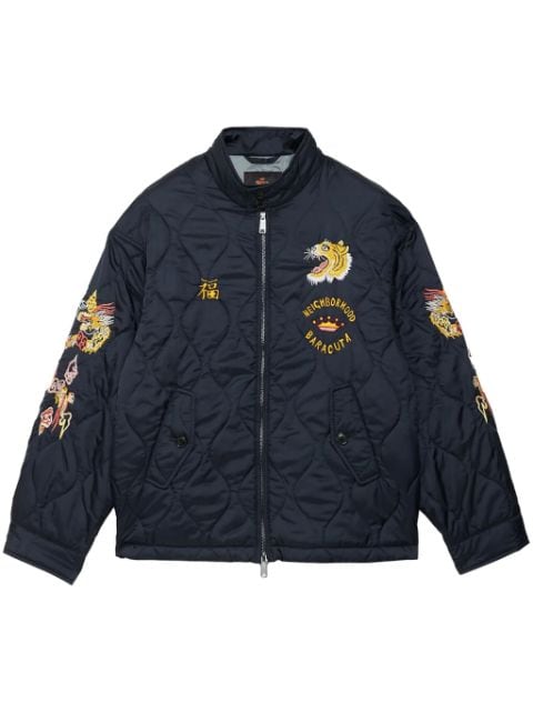 Neighborhood embroidered bomber jacket