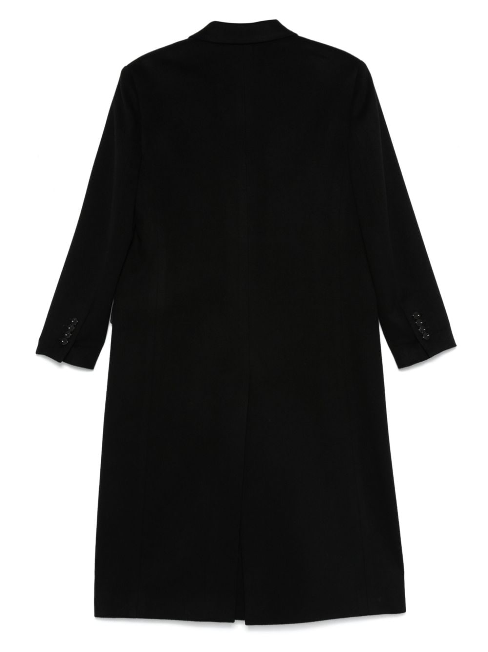 Shop Lardini Virgin Wool Coat In Black