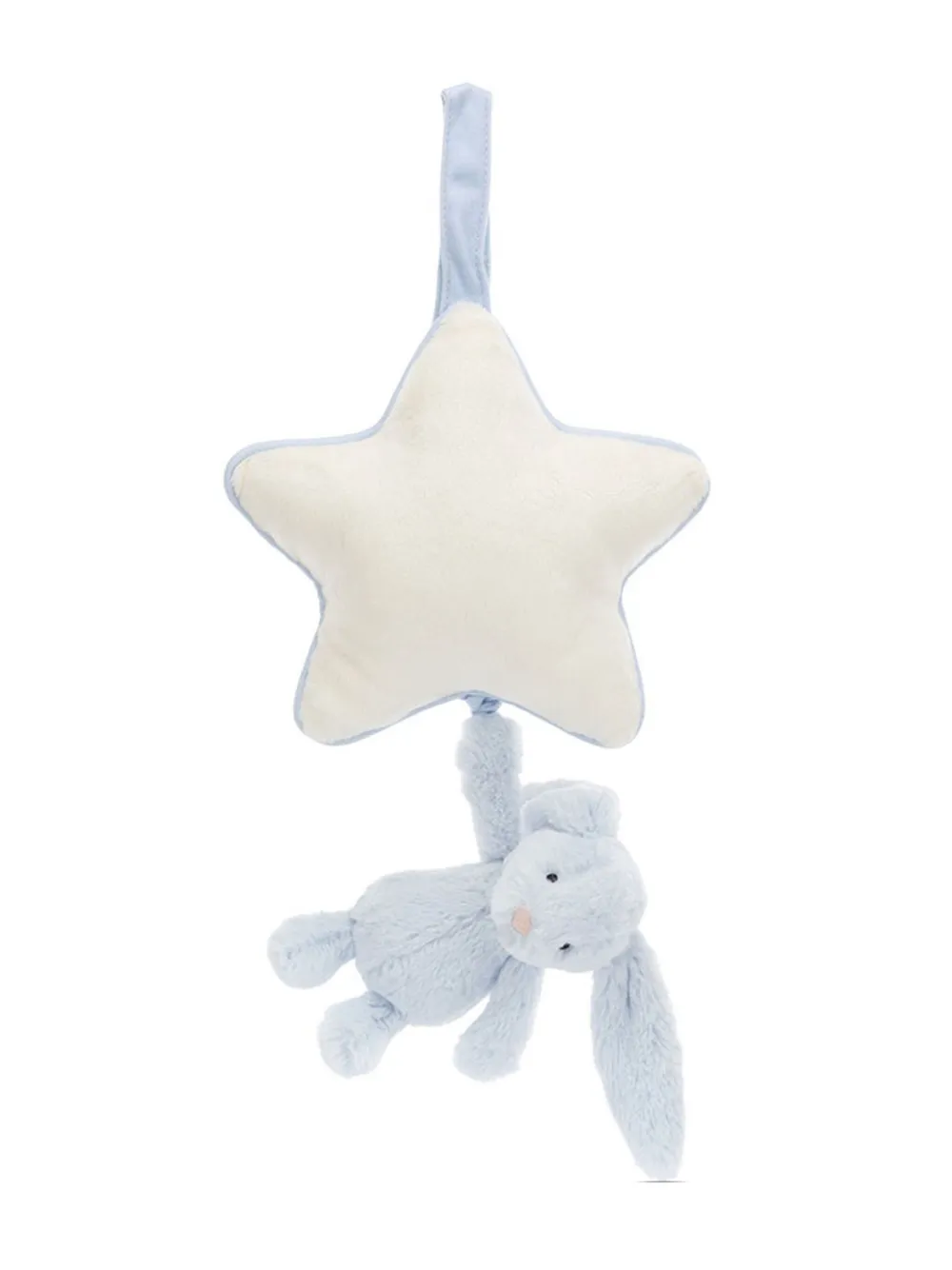 Jellycat Bashful Bunny musical pull | Blue | Image 1
