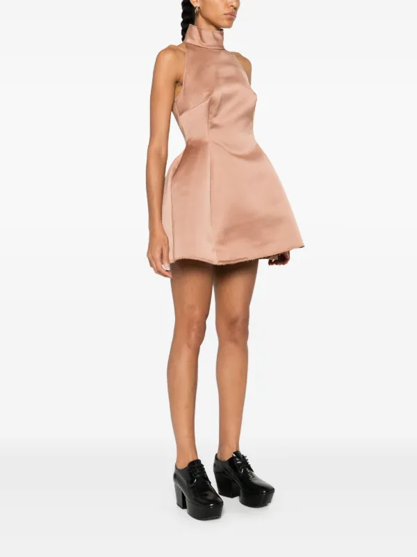 「#期間限定」のおすすめ人気ランキング Marni JP FARFETCH | ブラウン | サテンミニドレス ワンピース