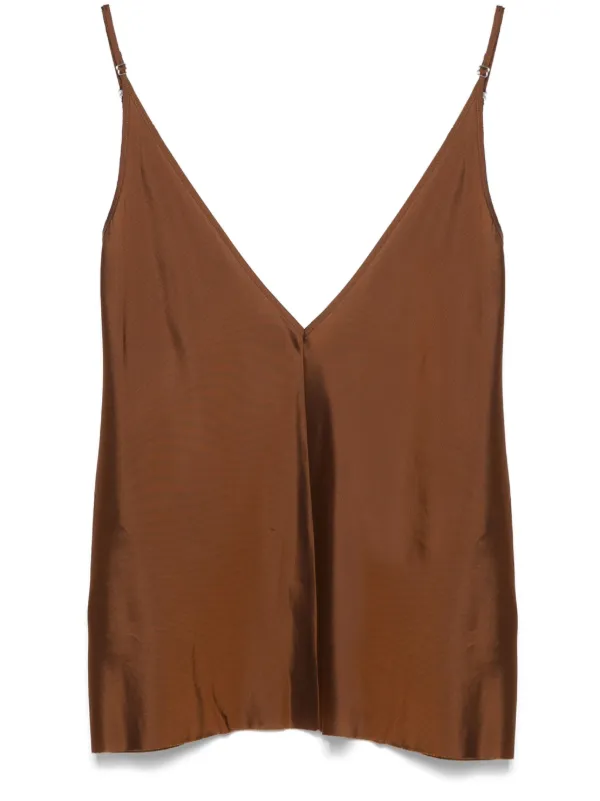 Bettter V-neck Tank Top in Brown