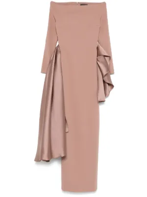 SOLACE LONDON♦関税込み♦オフショルサテンガウン Solace London Dresses for Women | NET-A-PORTER