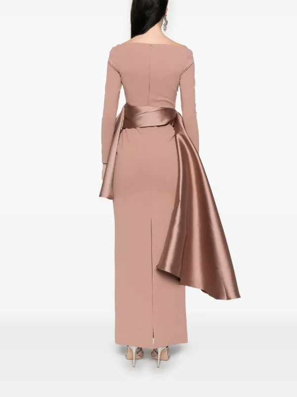 Solace London Kiana Maxi Dress | Brown | FARFETCH ID
