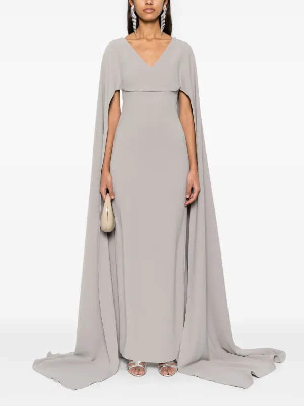 Solace London Morgan Maxi Dress Grey FARFETCH PH