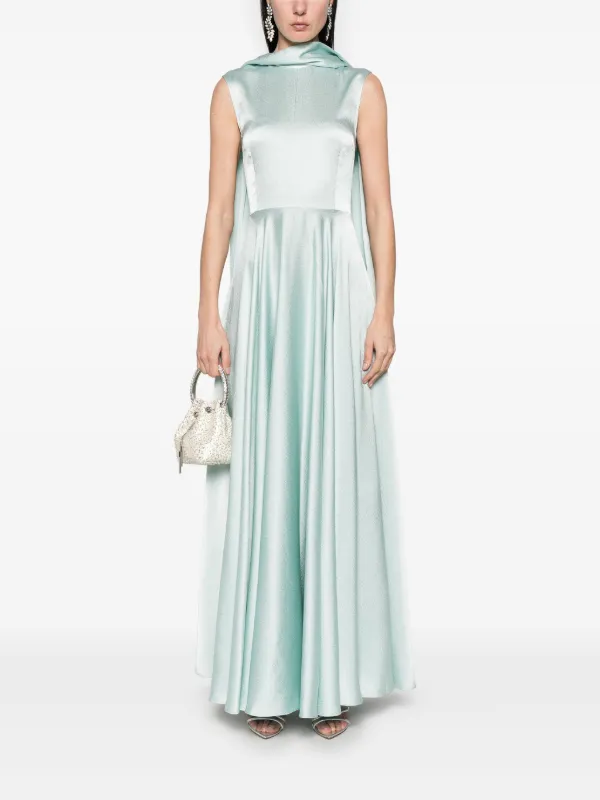 Solace London Emilia Maxi Dress | Blue | FARFETCH