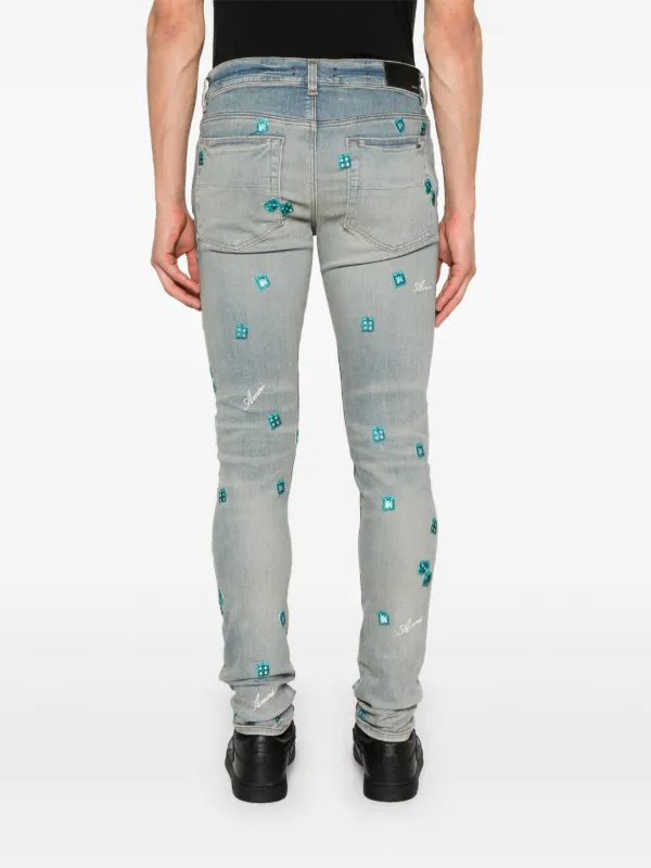 ami9622　0724 AMIRI Dice Jeans | Blue | FARFETCH SG