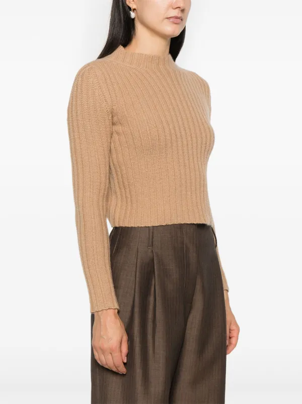 Tシャツ・カットソー MAX MARA WOMEN Veloce Sweater Top Brown MAX MARA WOMEN Veloce Sweater Top Brown – MAISONDEFASHION.COM