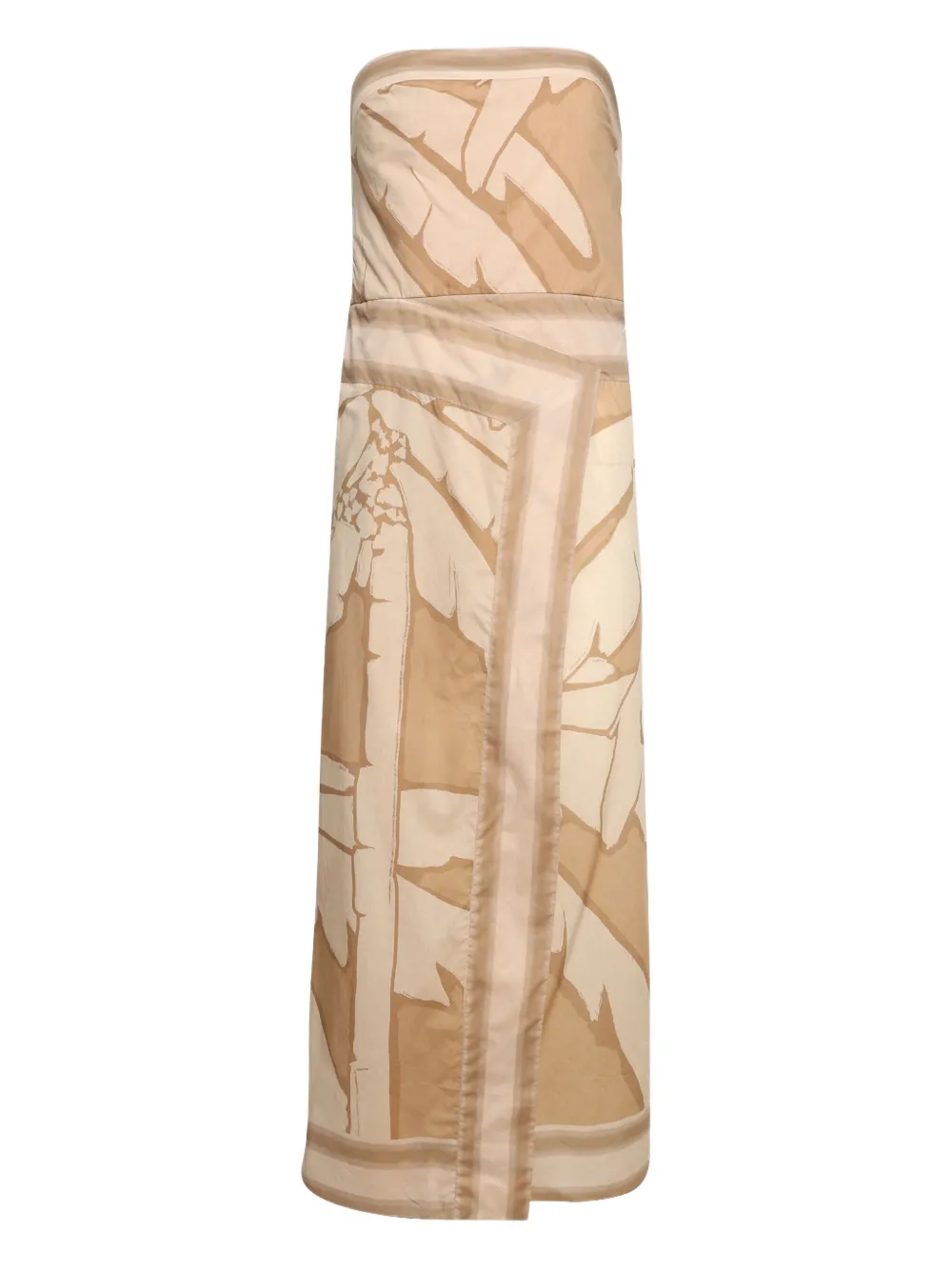 Johanna Ortiz robe en coton à coupe mi-longue | tons neutres | Image 1
