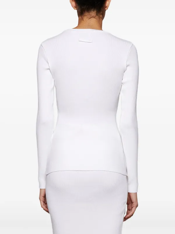 Jean Paul Gaultier Flowers Cadres Top | White | FARFETCH ZA