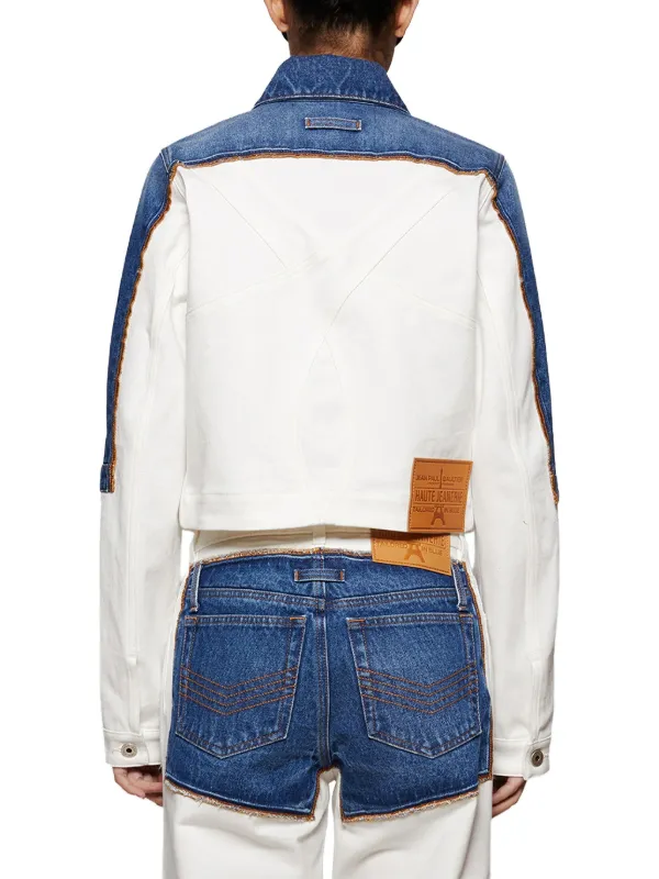 Jean Paul Gaultier クロップド デニムジャケット | ブルー | FARFETCH JP
