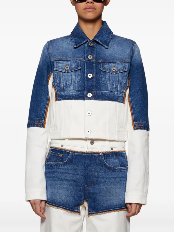Jean Paul Gaultier クロップド デニムジャケット | ブルー | FARFETCH JP
