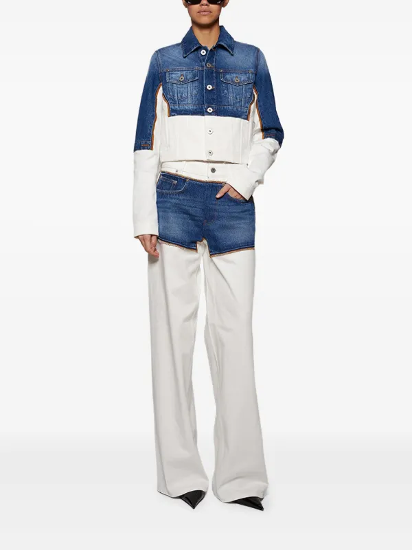 Jean Paul Gaultier クロップド デニムジャケット | ブルー | FARFETCH JP