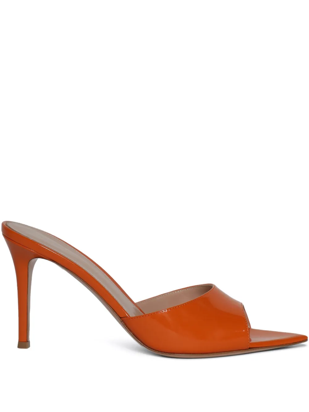 Gianvito Rossi 85mm Elle mules Oranje