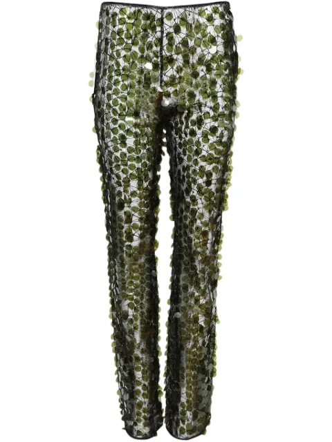 Coperni pantalones acampanados con detalles de lentejuelas