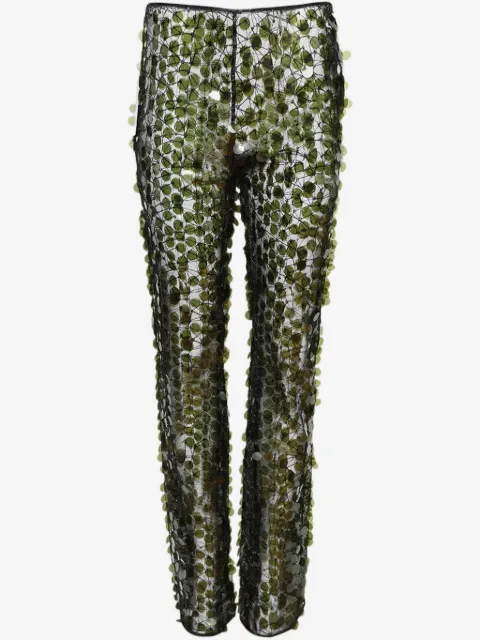 Coperni sequinned flared trousers 