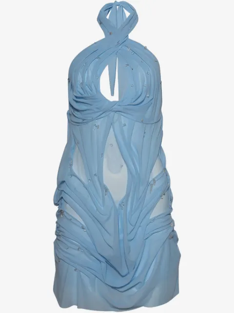 Di Petsa Drapiertes Minikleid
