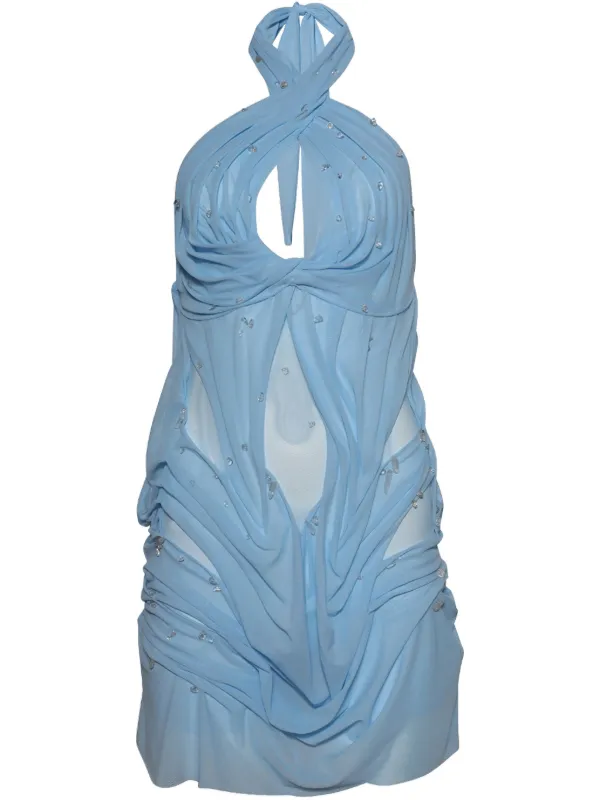 di petsa blue dress Metallic Venus Wetlook Dress main image 0