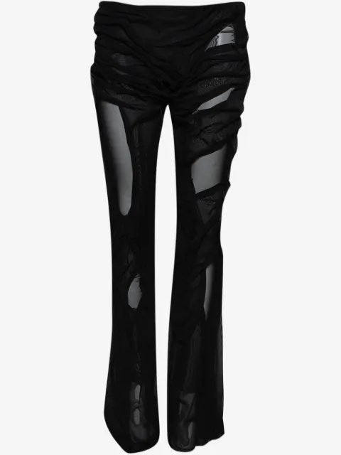 Di Petsa hand-draped wetlook trousers