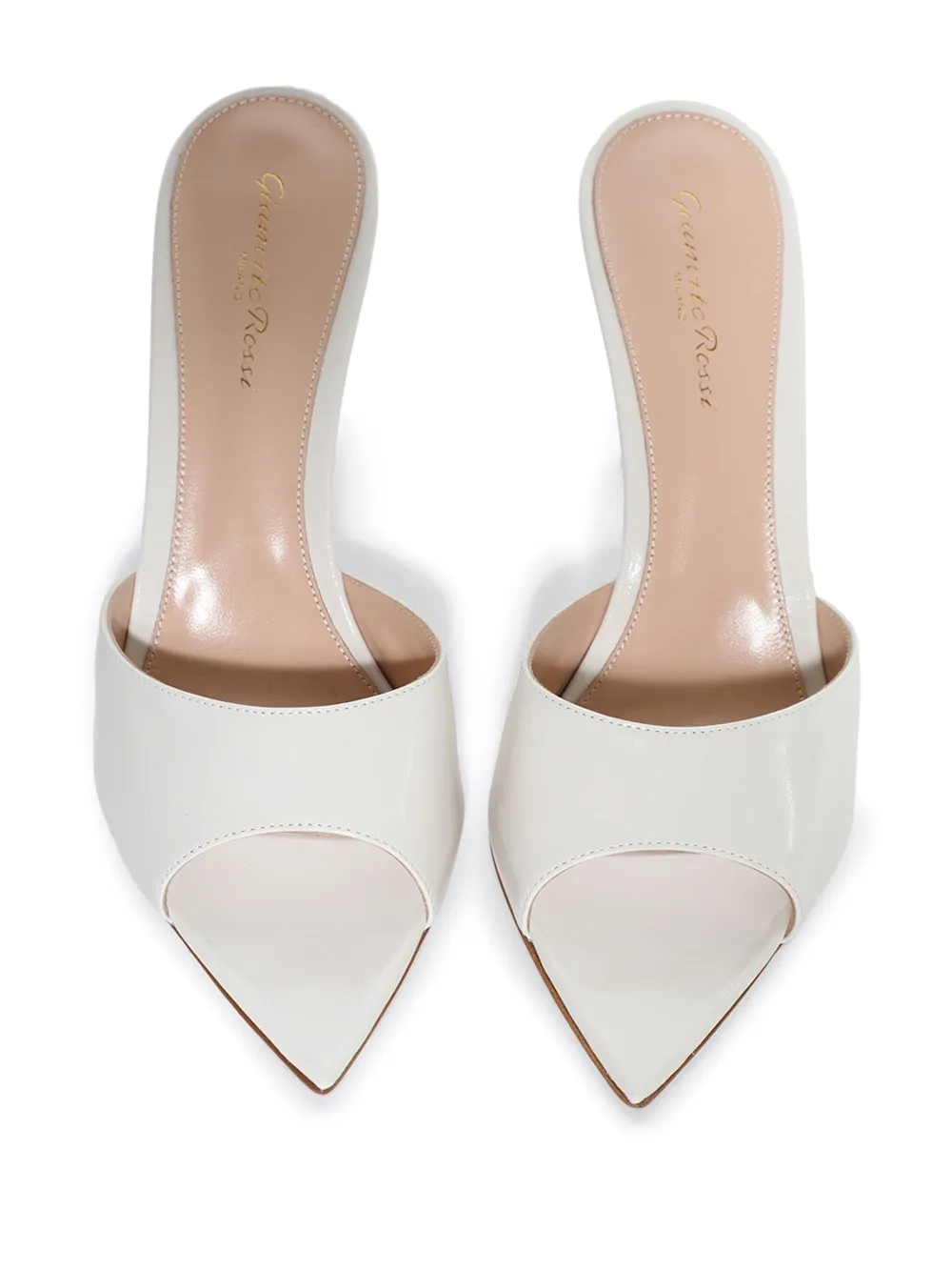 Gianvito Rossi 85mm Elle sandals White