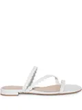 Gianvito Rossi leather slides - White