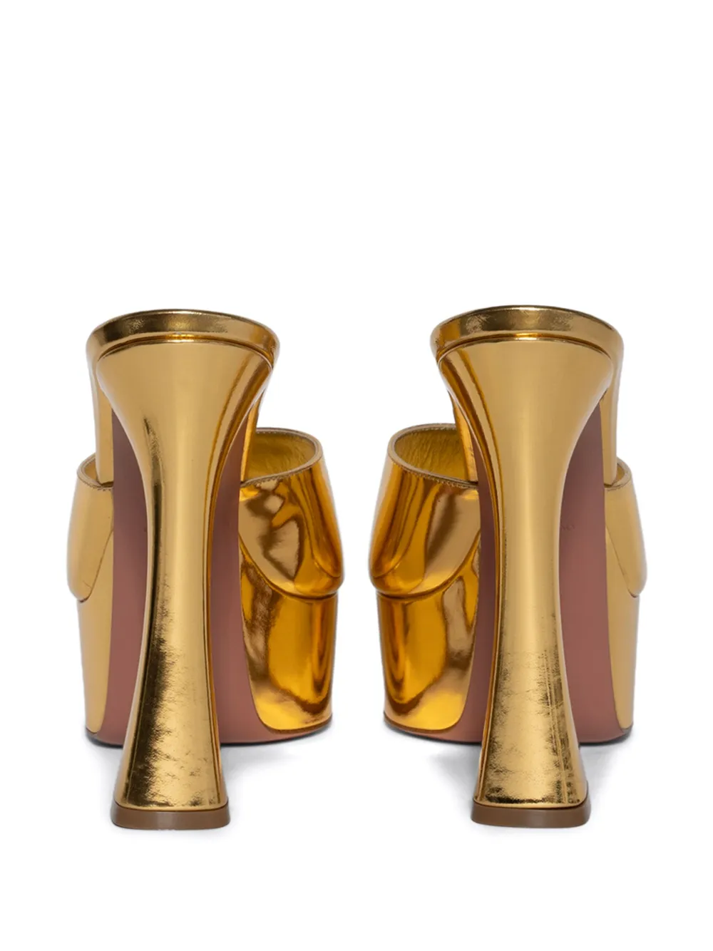 Amina Muaddi 140 mm Dalida muiltjes Goud