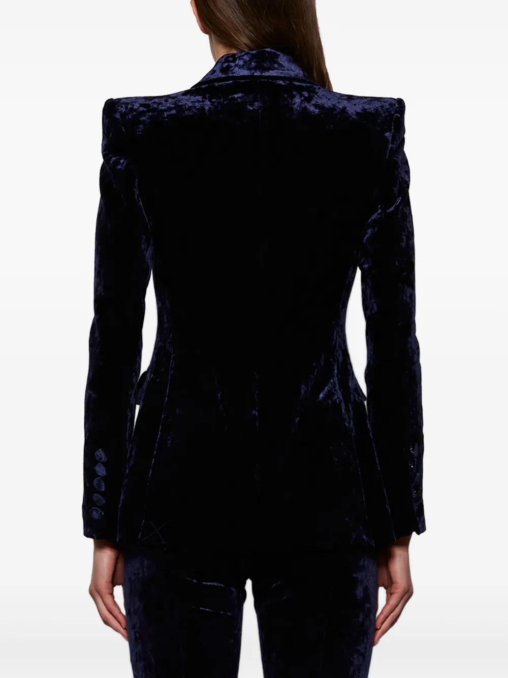 Alex Perry Blazer met enkele rij knopen Blauw