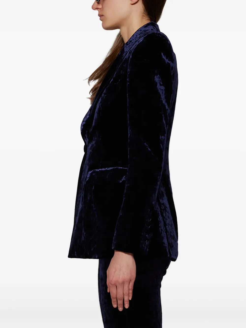 Alex Perry Blazer met enkele rij knopen Blauw