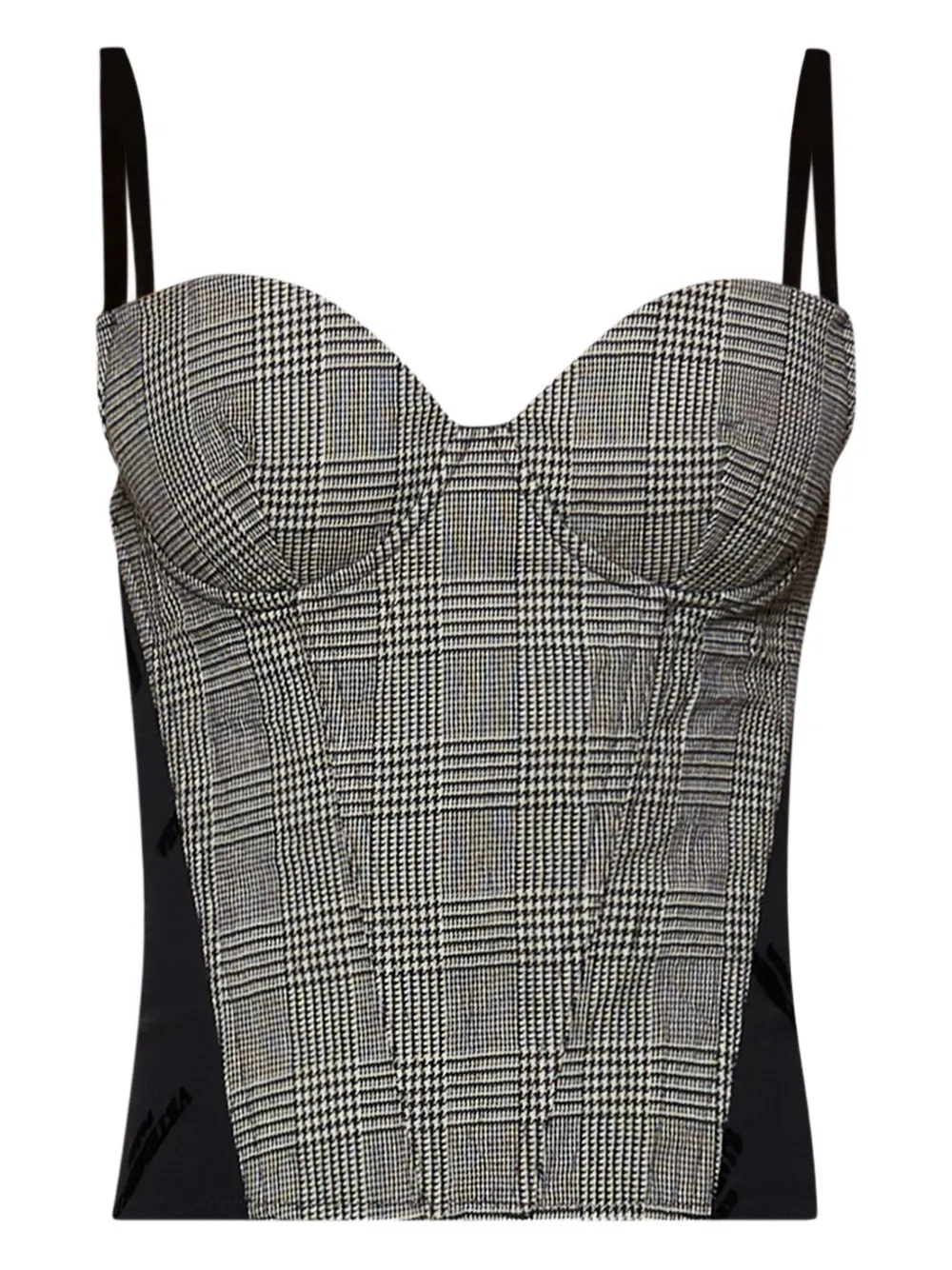 checked corset top