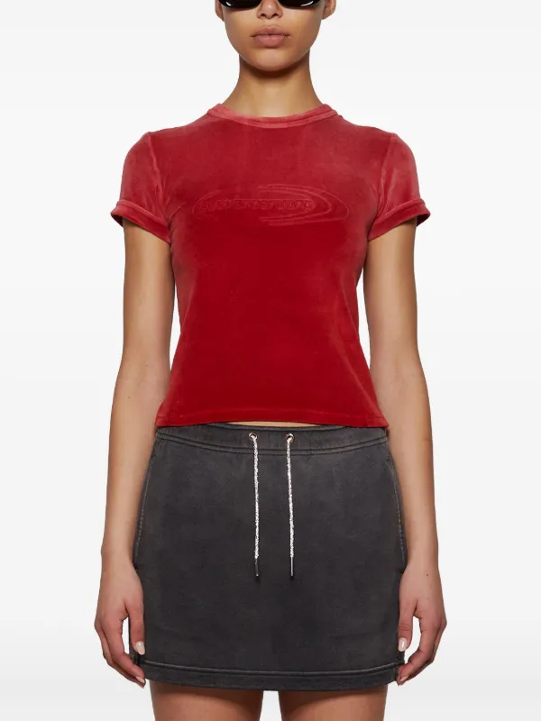 Alexander Wang Logo t-shirt | Red | FARFETCH