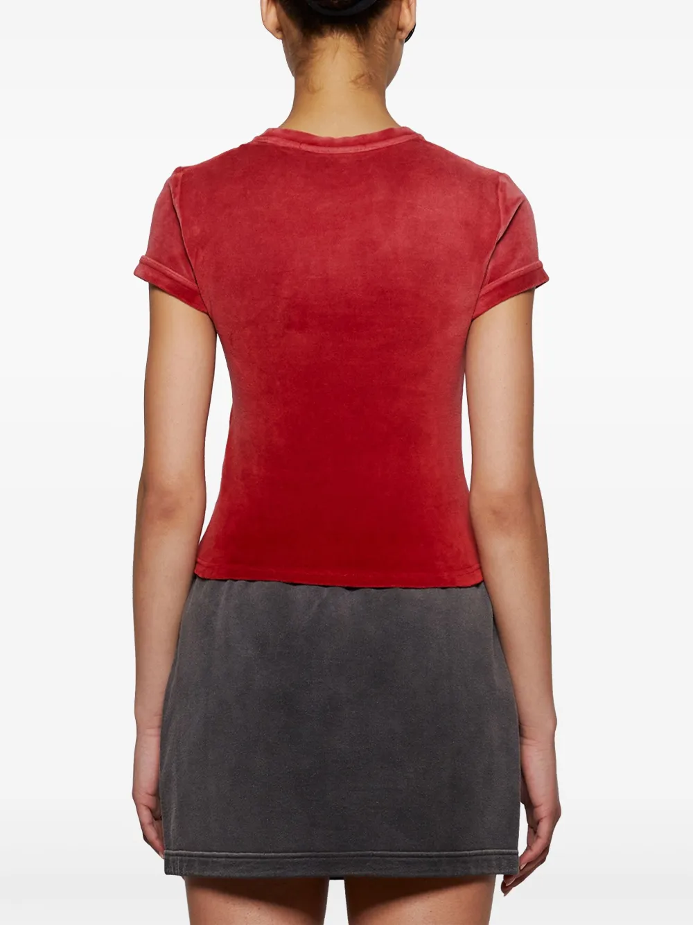 Alexander Wang T-shirt met logo Rood