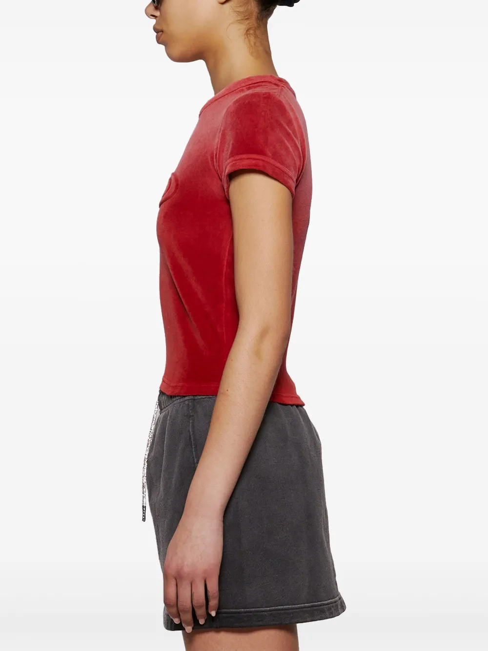 Alexander Wang T-shirt met logo Rood