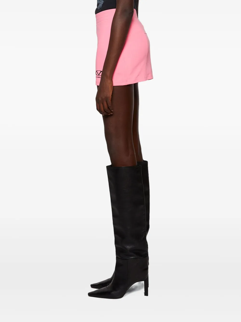 VETEMENTS Mini-rok met logoprint Roze