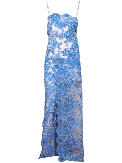 Christopher Esber lace-appliqué maxi dress
