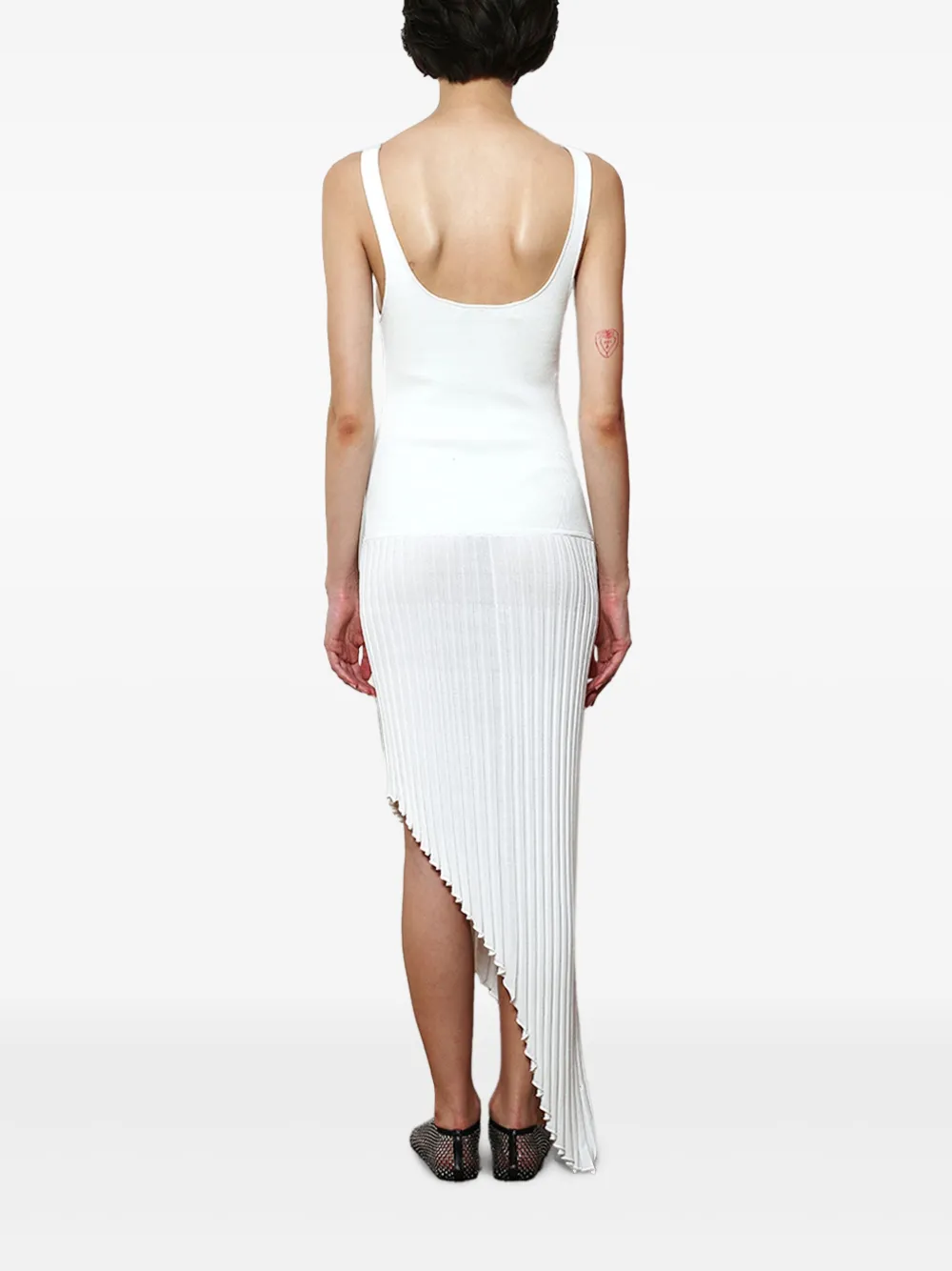 Christopher Esber Slash asymmetrische jurk Wit