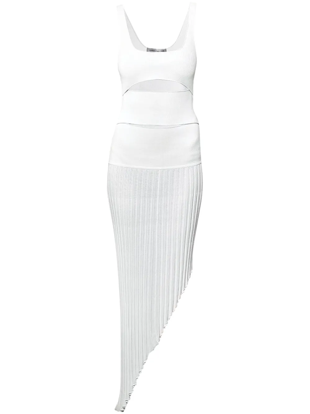 Christopher Esber vestido asimétrico Slash | blanco | Image 1