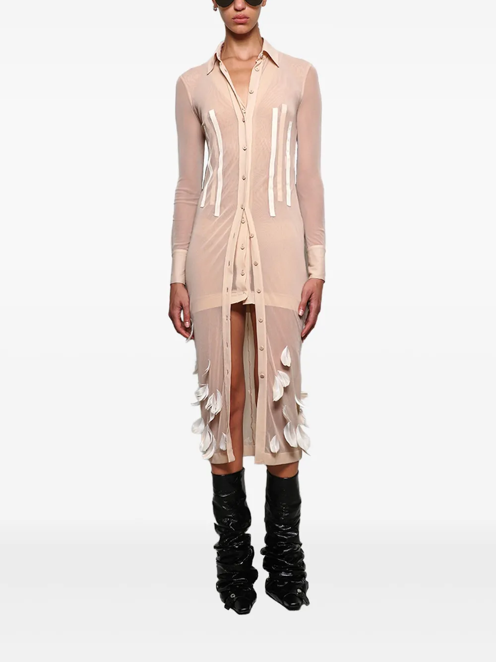 The Attico long sleeve dress
