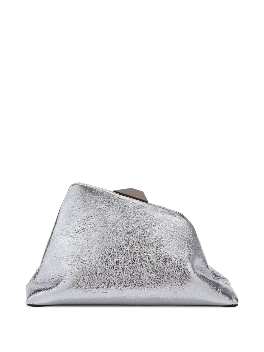 The Attico Day Off clutch Zilver