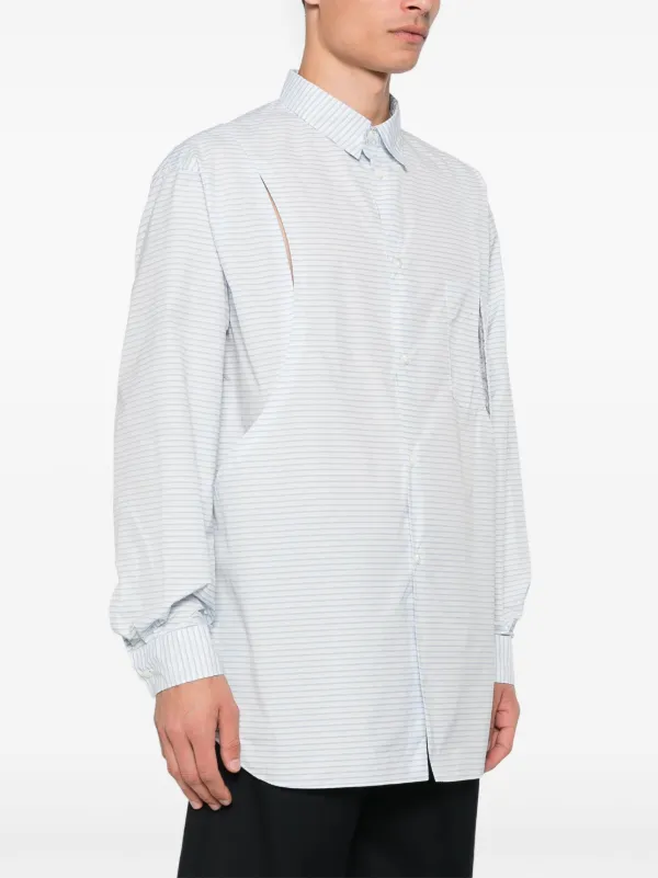 Comme Des Garçons HommePlus stripe shirt Comme Des Garçons Homme Plus Striped Shirt | White | FARFETCH AZ