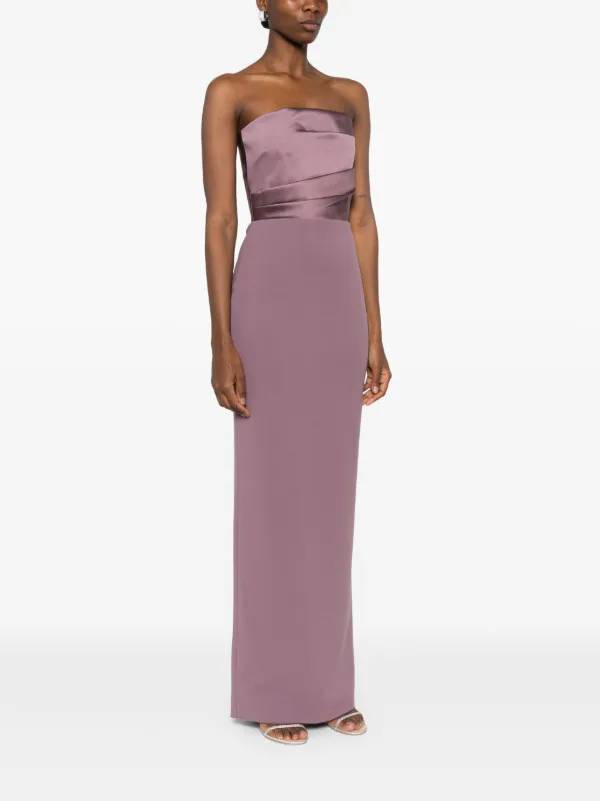 SOLACE LONDON ワンピース ドレス Afra long dress824340 Solace London The Afra Maxi Dress | Purple | FARFETCH