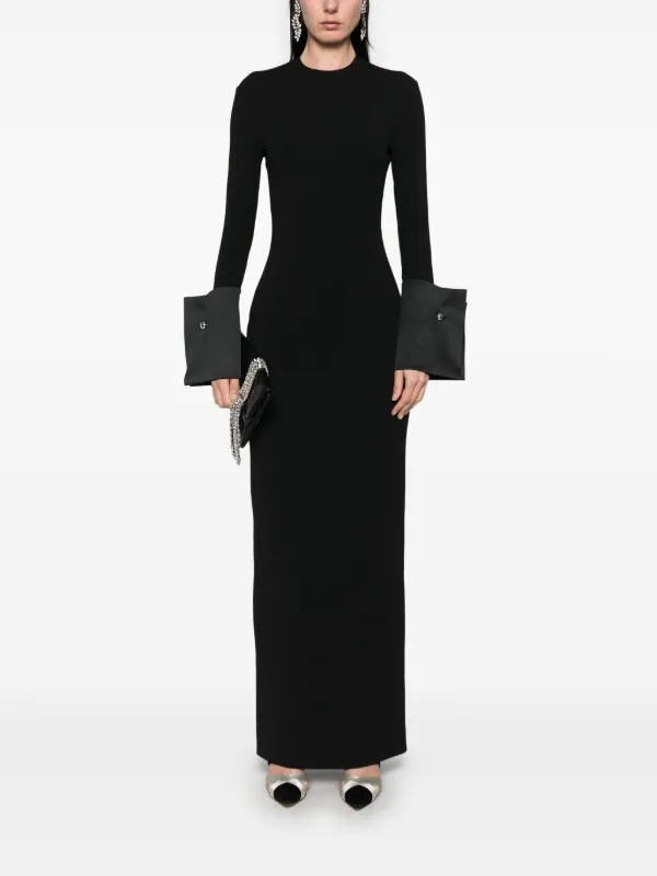 Solace London Chloe Maxi Dress | Black | FARFETCH
