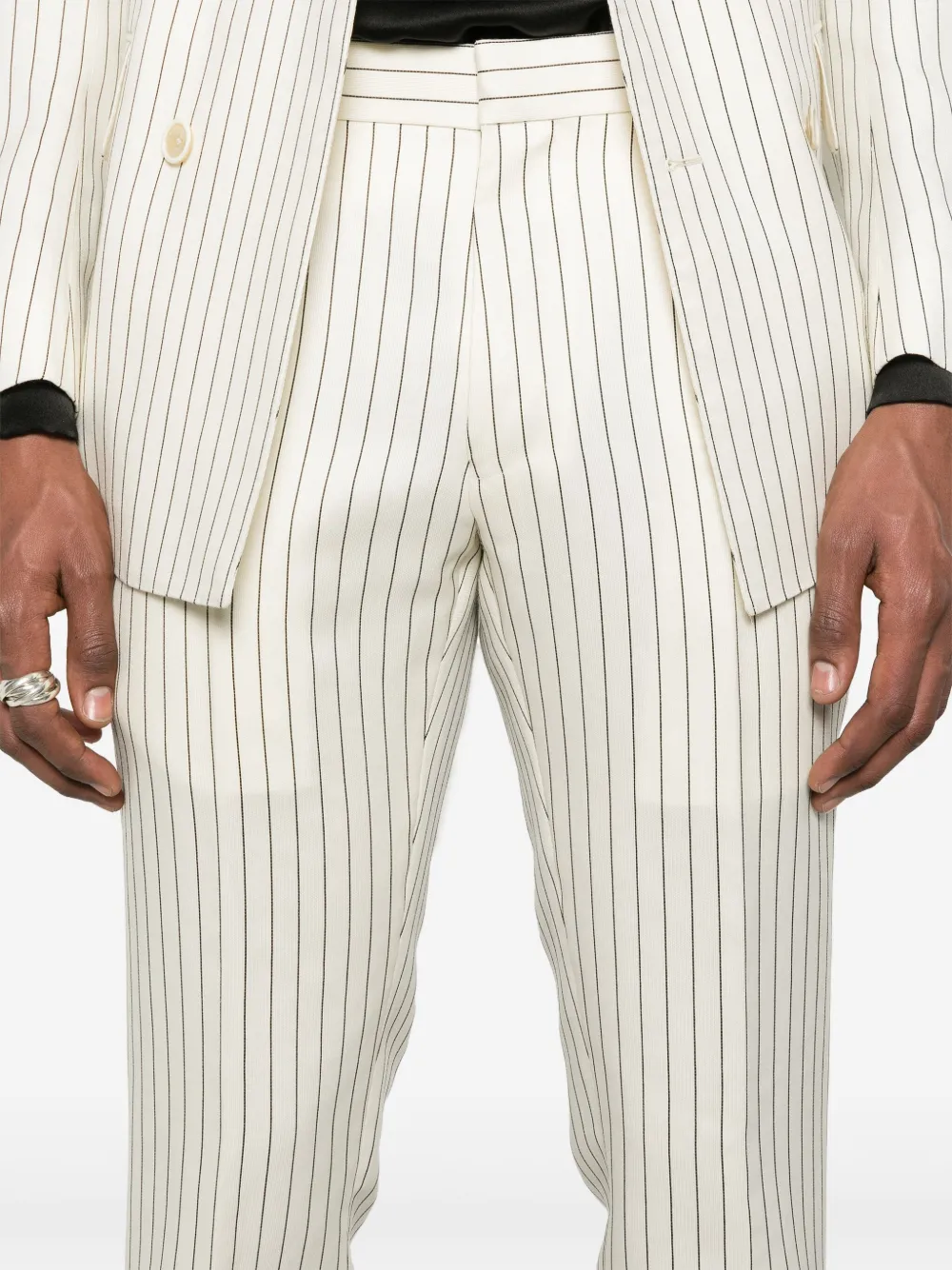 TOM FORD Gestreepte broek Beige