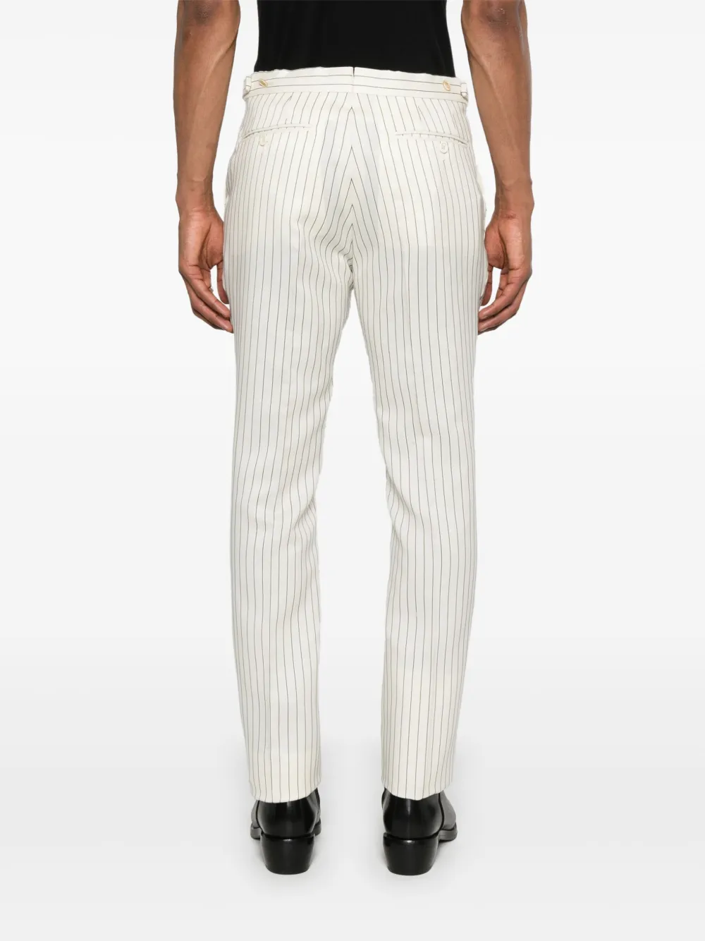 TOM FORD Gestreepte broek Beige