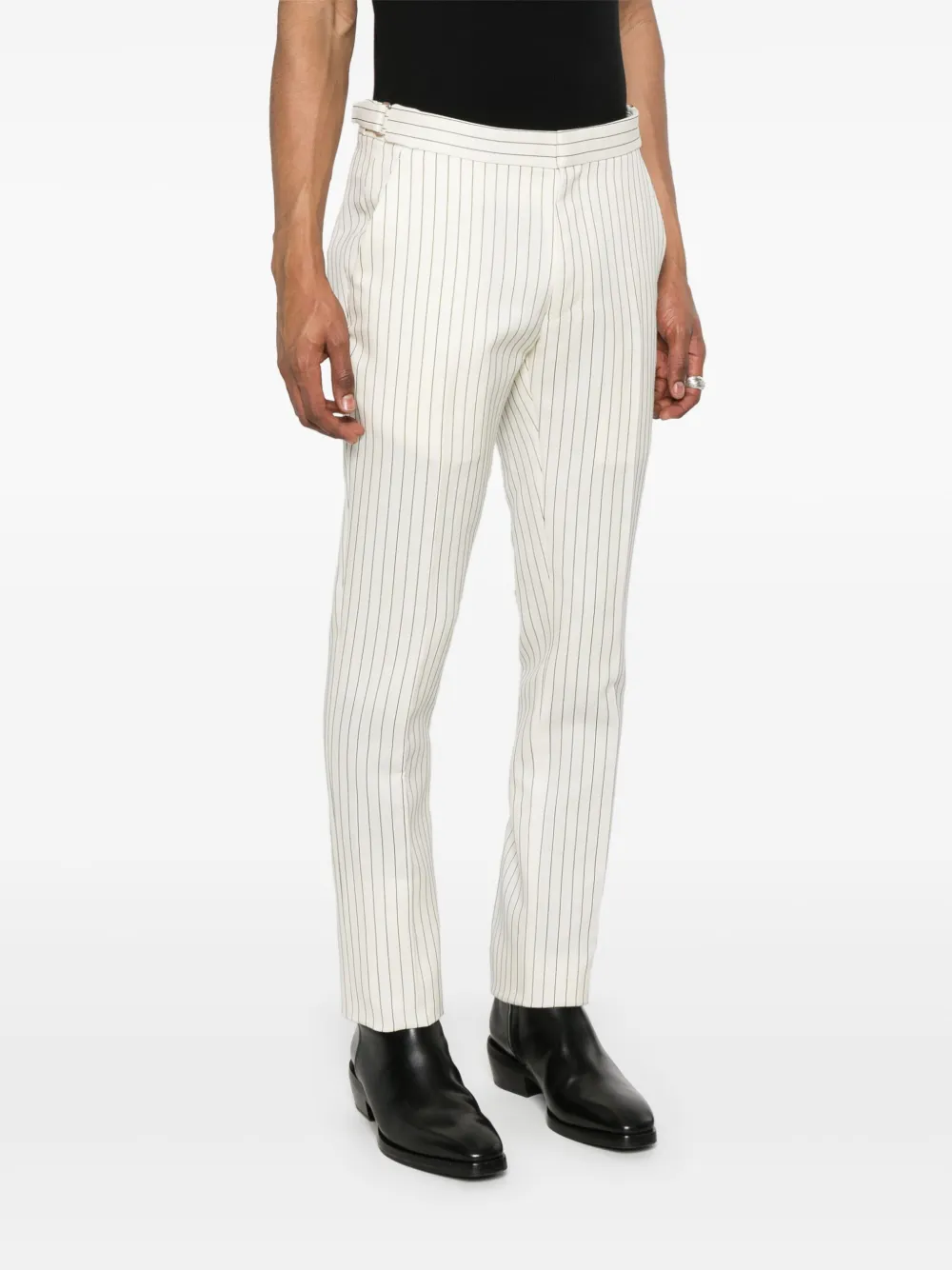 TOM FORD Gestreepte broek Beige