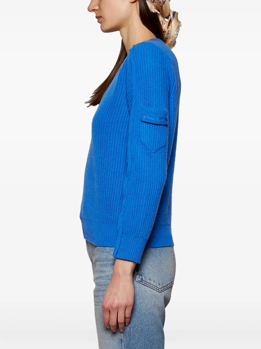 Victoria Beckham Trui met V-hals Blauw