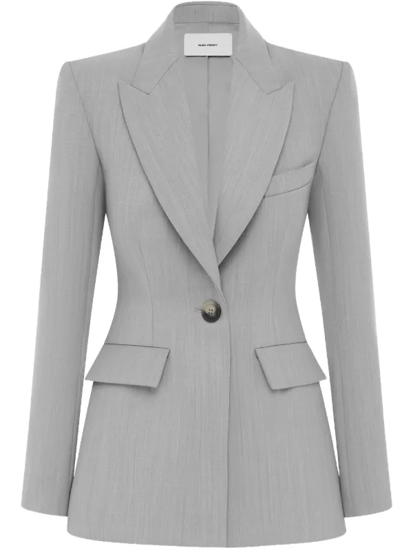Alex Perry Wool-blend Blazer in Grey