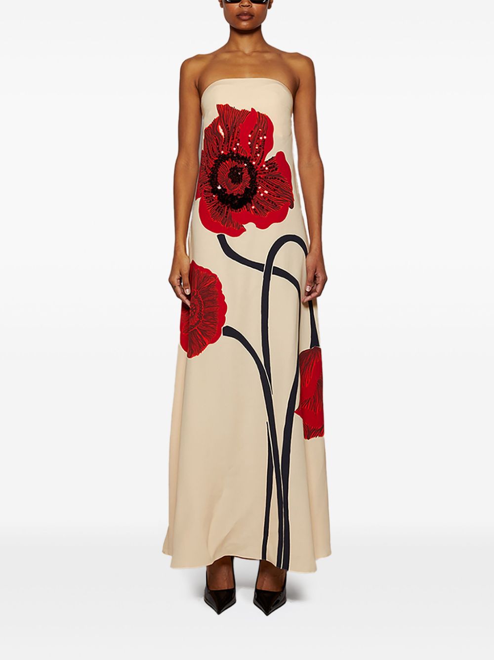 Johanna Ortiz floral-print maxi dress - Neutrals