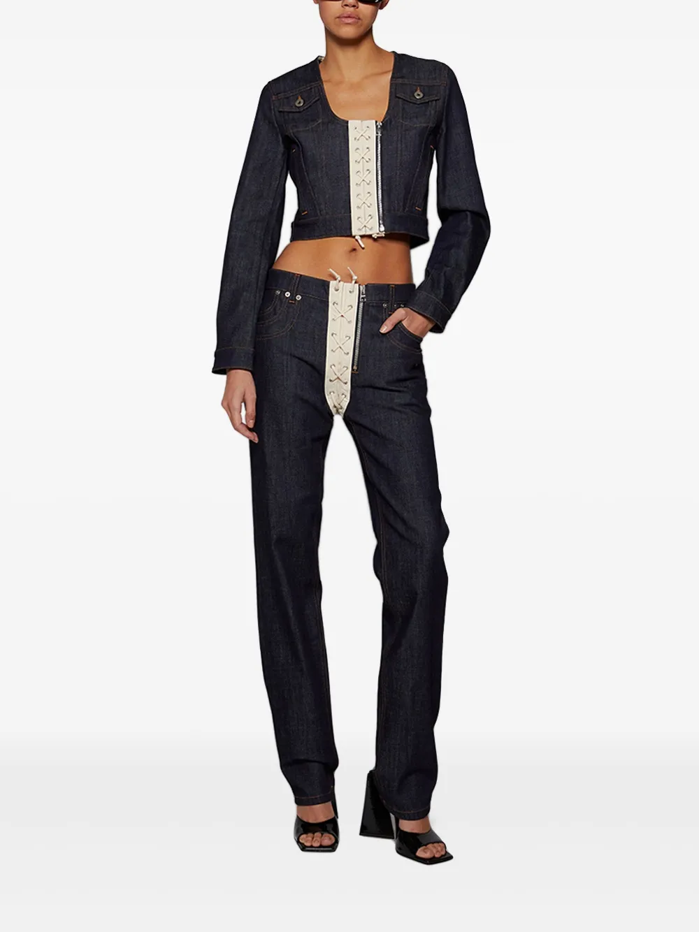 jeanpaulgaultier Jean Paul Gaultier Straight jeans - Blauw