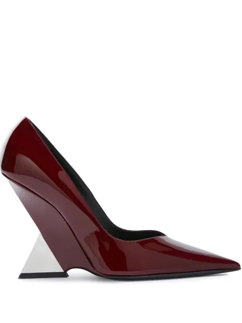 The Attico zapatillas con tacón angular