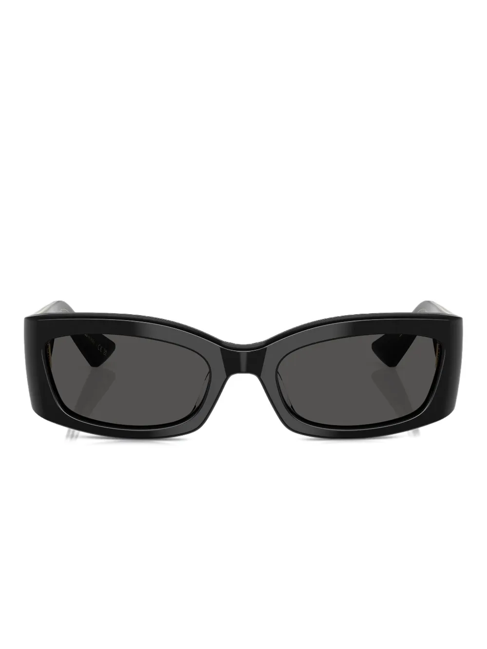 Khaite X Oliver Peoples Square-frame Sunglasses In Black